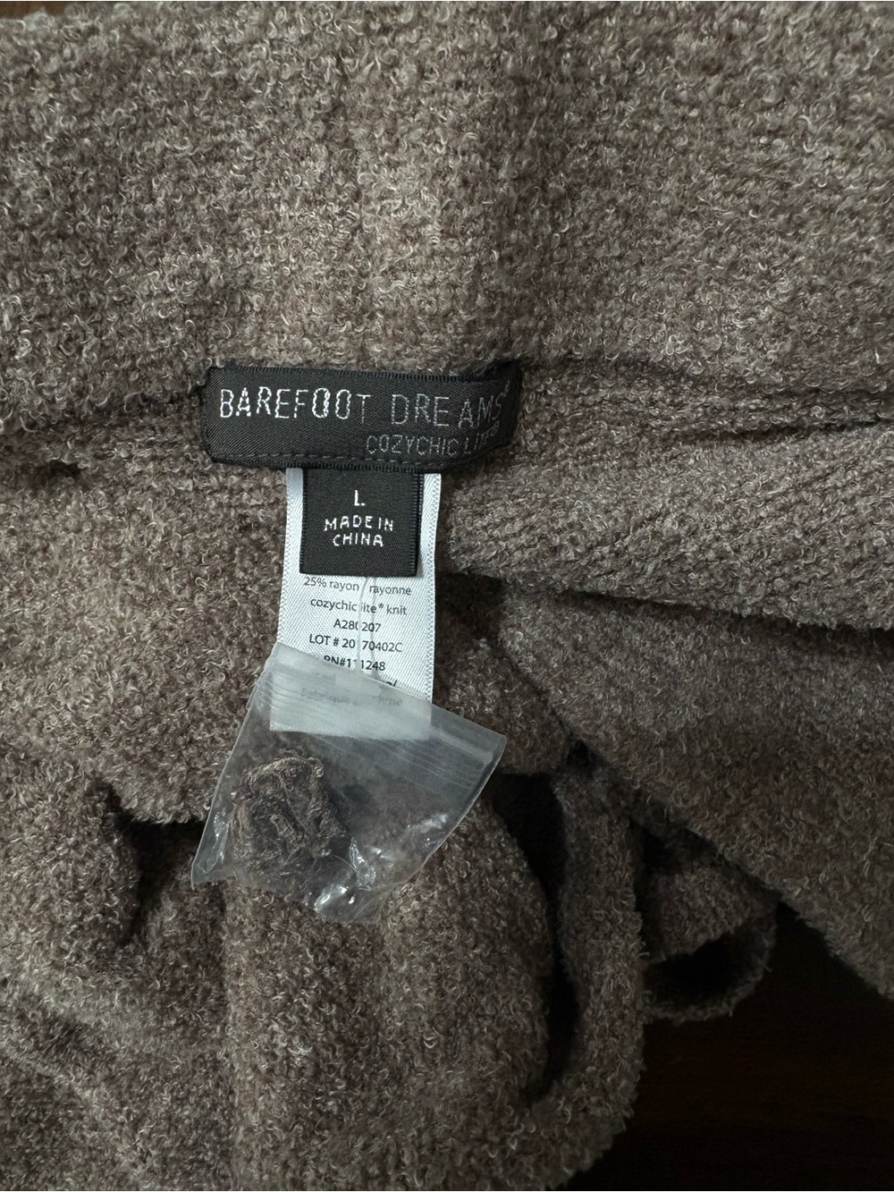 Barefoot Dreams Cozychic Lite Lounge Pant Wide Leg Espresso Brown Size Large - Picture 6 of 8